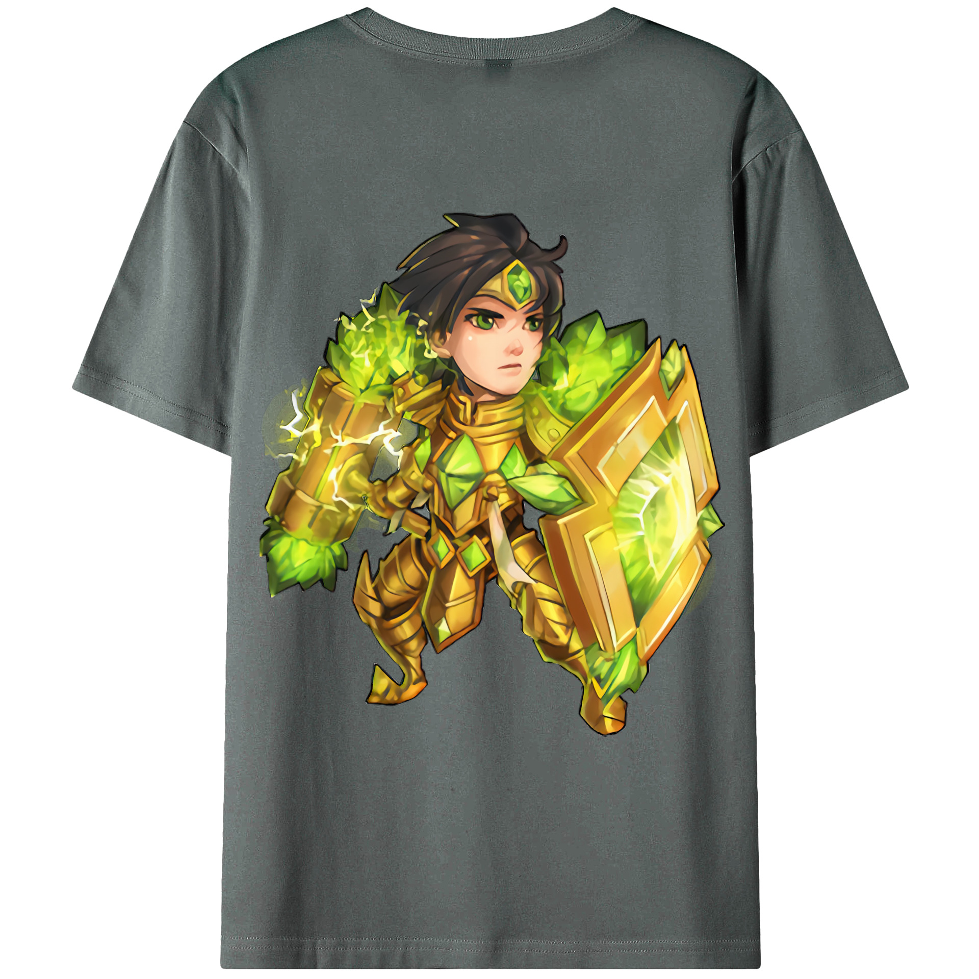 （画像用） リーグ・オブ・レジェンド League of Legends LOL 綿100％ メンズ半袖Tシャツ（バックプリント） 通気性